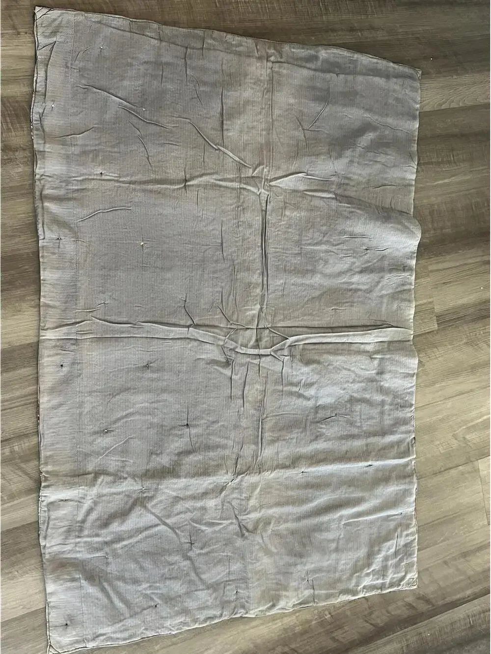 Vintage Handmade Patchwork‎ Quilt Blanket Wool Fabric Throw Cottagecore